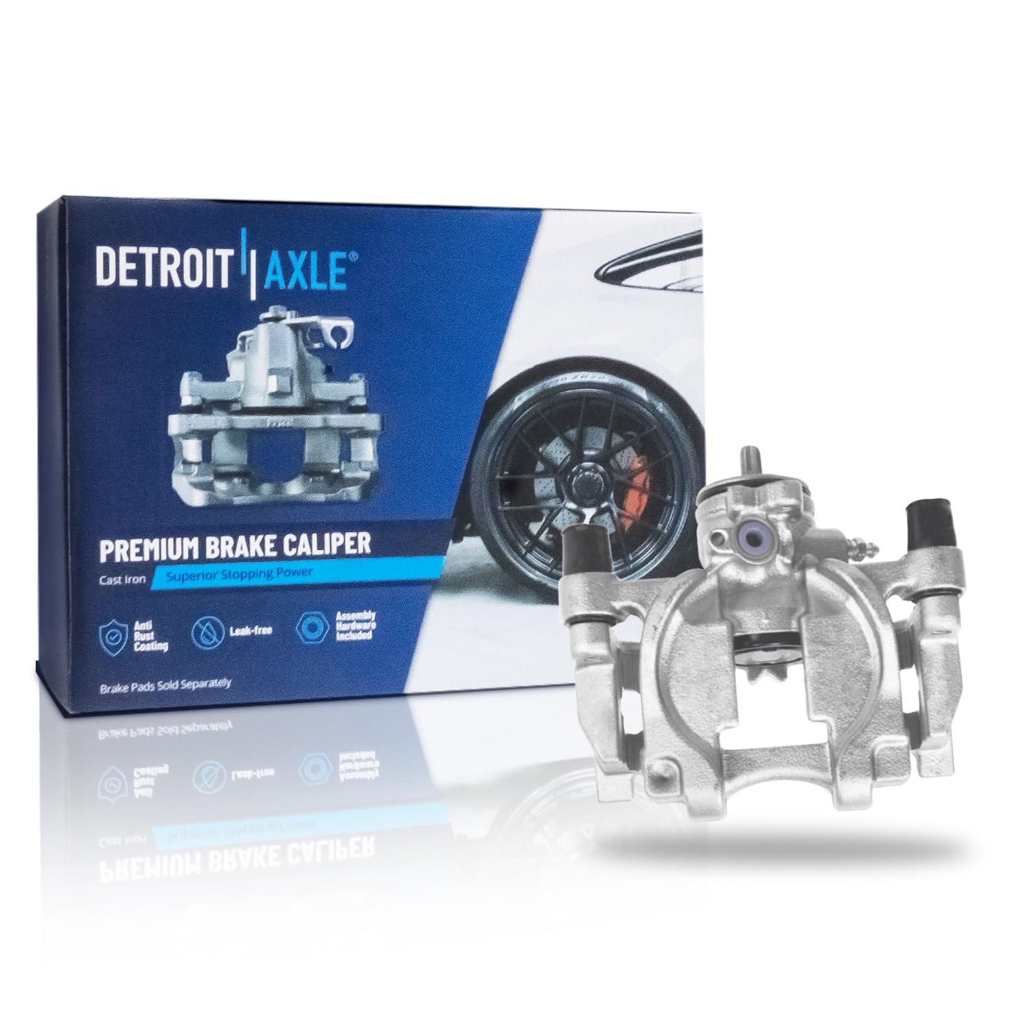 Detroit Axle - Rear Right Brake Caliper for 2013-2020 Ford Fusion