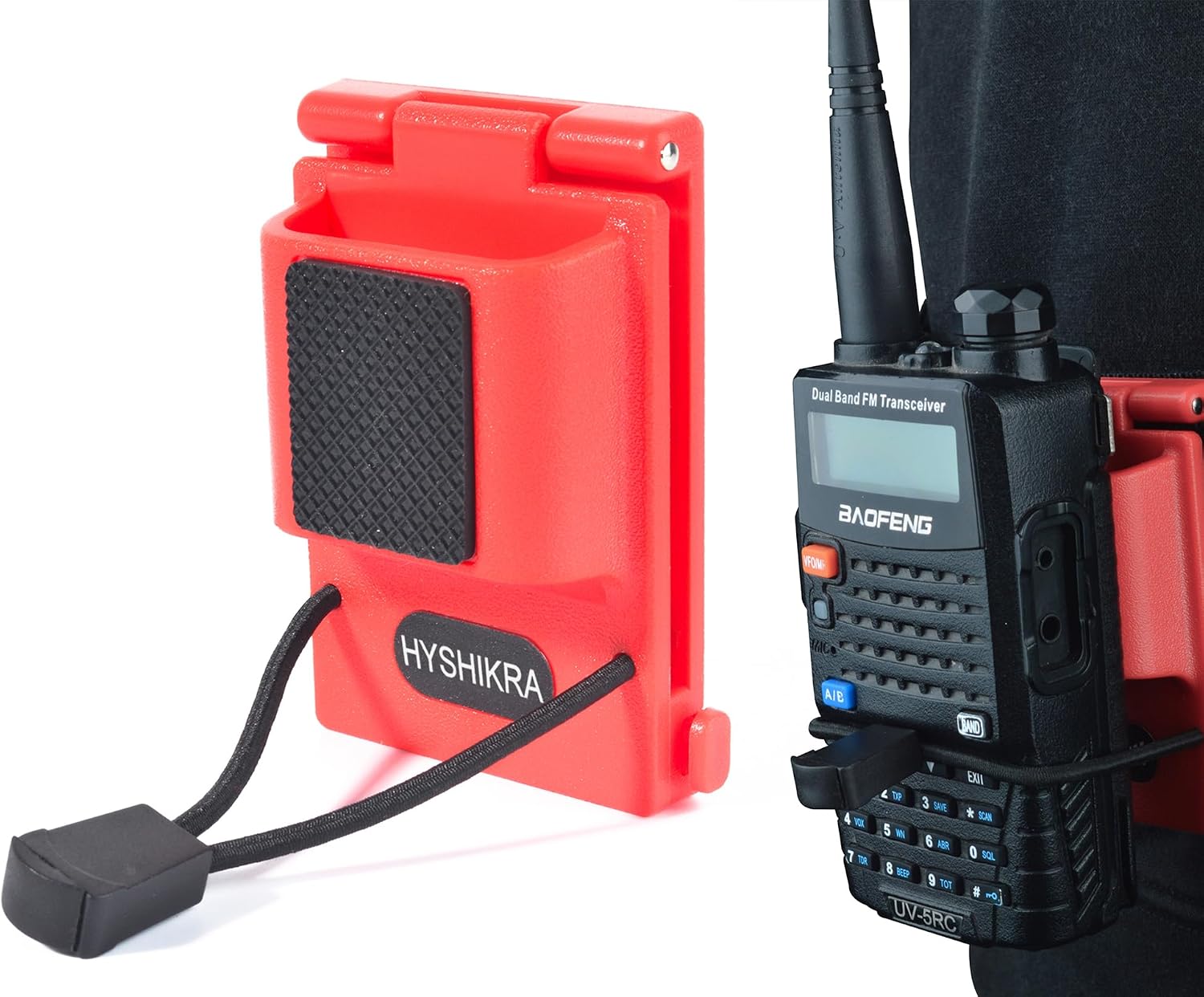 Universal Tactical Radio Holster for Waist Belt Accessories, Walkie-Talkie Belt Clip Holder for Baofeng Quansheng Retevis Kenwood Yaesu Midland HT