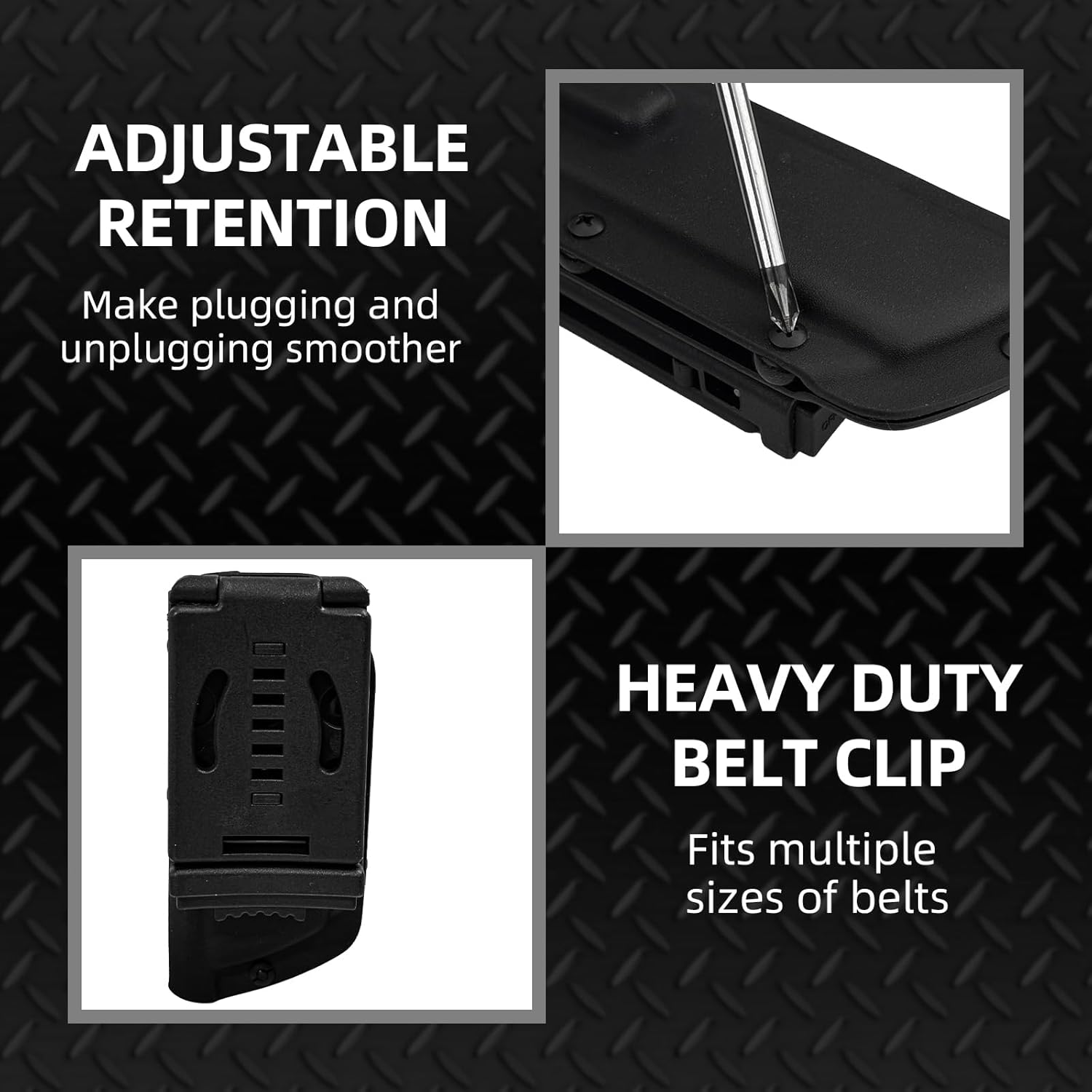 Custom Kydex Sheath for Microtech Combat Troodon Gen 3, 0.06" Handcrafted Tactical OWB Knife Holster with Locking Duty Belt Clip, Adjustable Retention & Ride Height EDC Gear