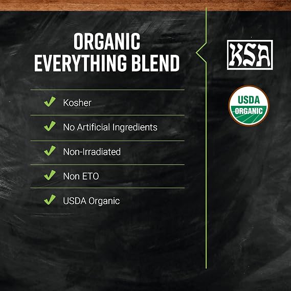 Frontier Co-op Organic Everything Blend Seasoning. 16 Oz, Bulk Bag - For Everything Bagels, Eggs, and Salads