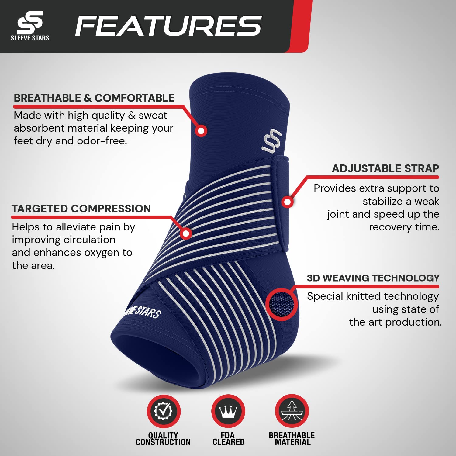 Sleeve Stars Ankle Brace for Women & Men - Image 5
