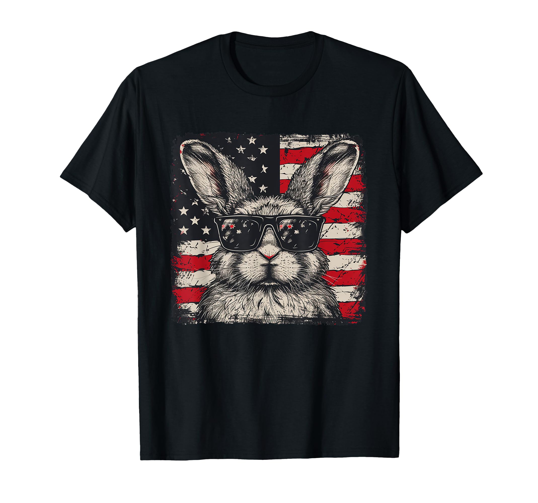 Bunny Patriotic Fourth of July Lover T-Shirt