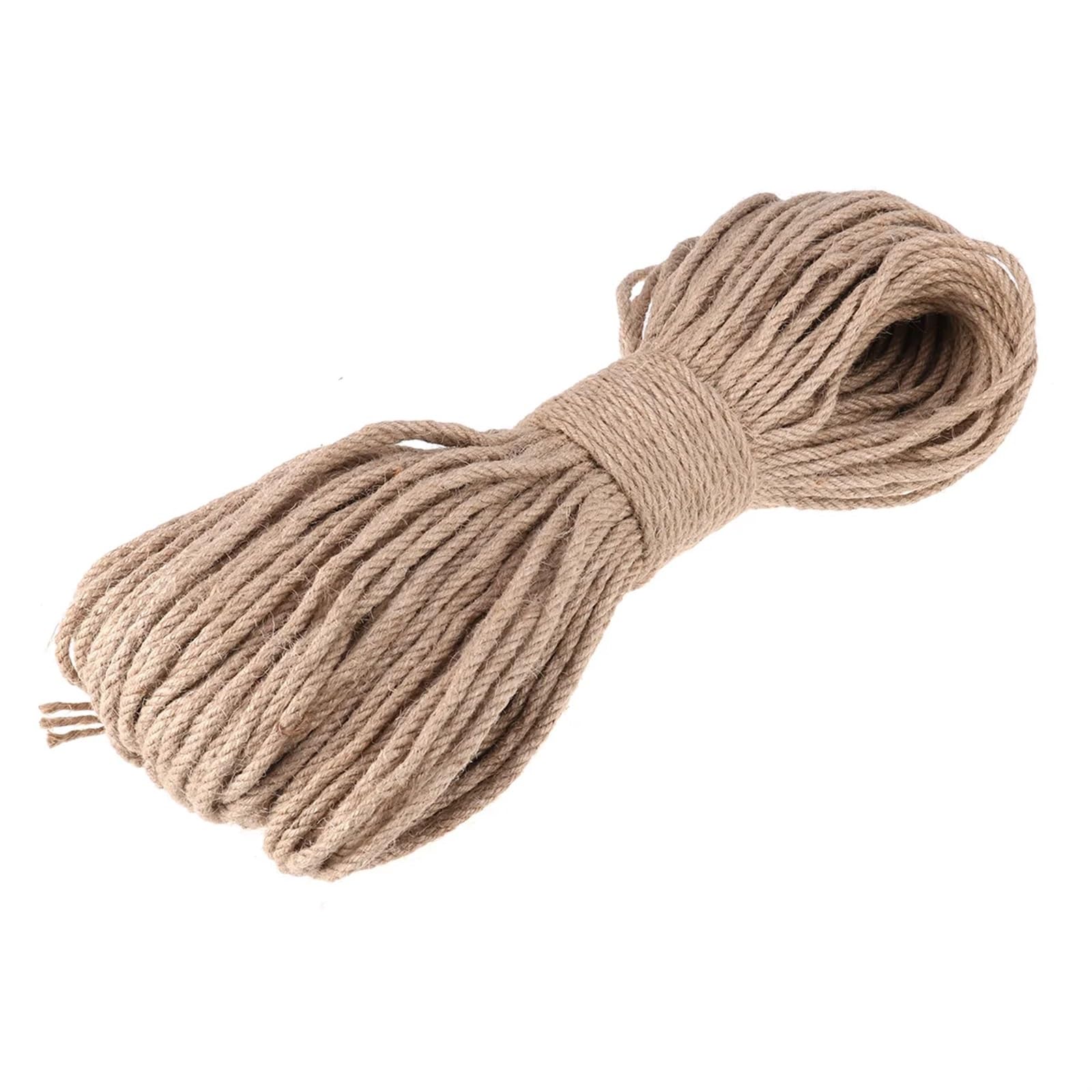 Corda di iuta 100 metri di spago naturale, corda iuta, stringa etichetta, accessorio fatto a mano, fai da te, ornamento giardinaggio