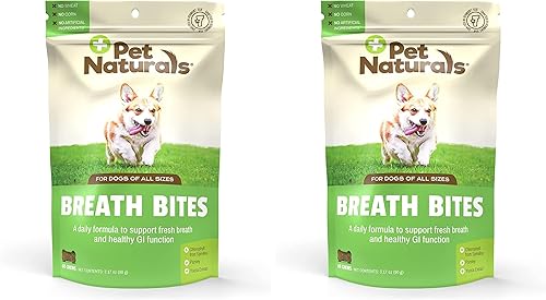 Miniatura 3 de Pet Naturals Breath Bites - Ambientador de aliento para perros, 60 masticables, aliento fresco, apoyo gastrointestinal saludable y salud dental
