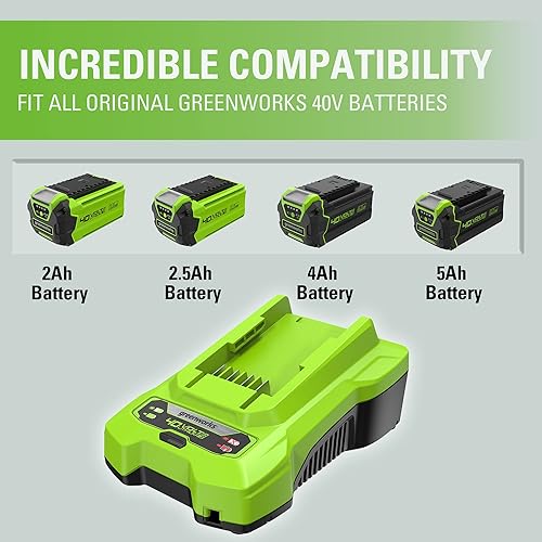 Vista 82 de GreenWorks GREENWORKS 40V 2.0 AH batería de iones de litio 29462