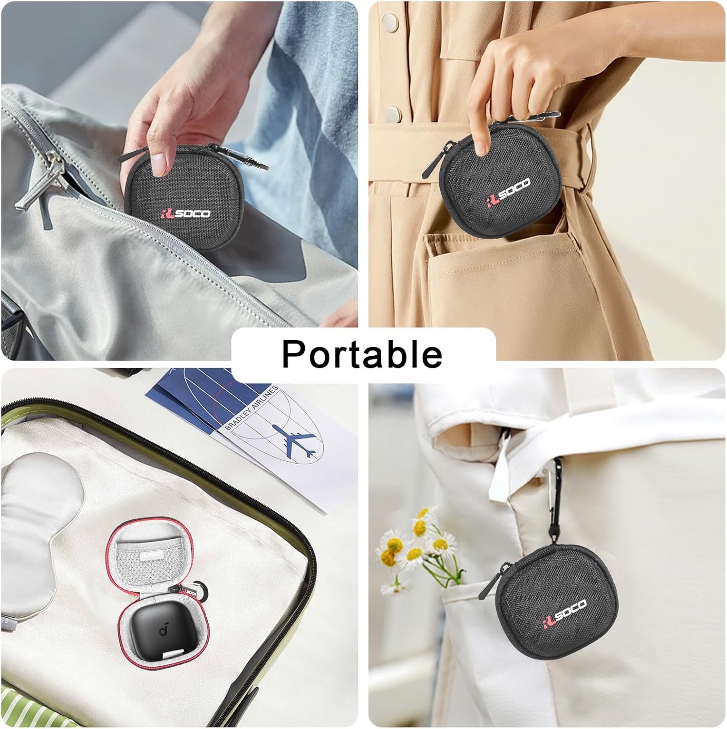 RLSOCO Hard Case for Anker Soundcore Sport X20/Liberty 4 Pro Noise Cancelling Wireless Earbuds (Case Only) - Image 6