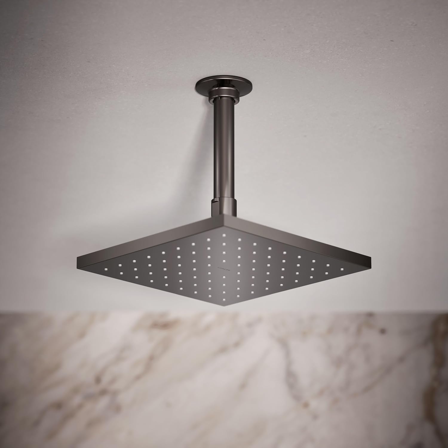 Kohler 13695-TT Contemporary Square 8" single-function rainhead, 2.5 gpm, Vibrant Titanium