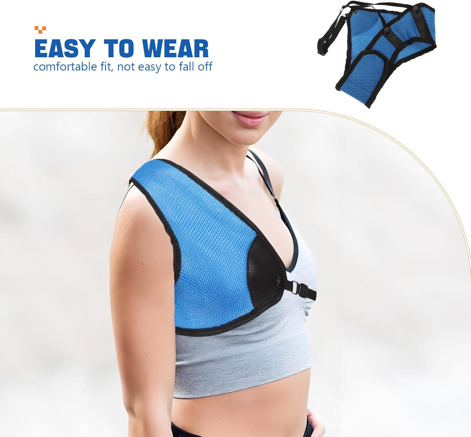 Archery Chest Brace for Archery Equipment with Effective Protection and Sturdy Fabric Construction Blue Shoulder Protector Suitable for Hunting