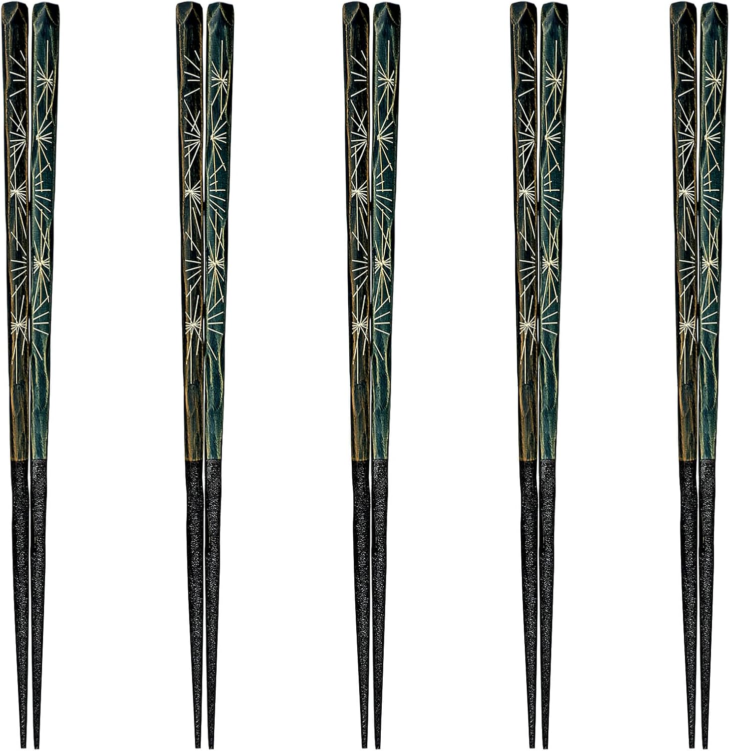 J-kitchens PID591507 Japanese Chopsticks, Set of 5 Pairs, Material: Wood, Chopsticks, Made in Japan