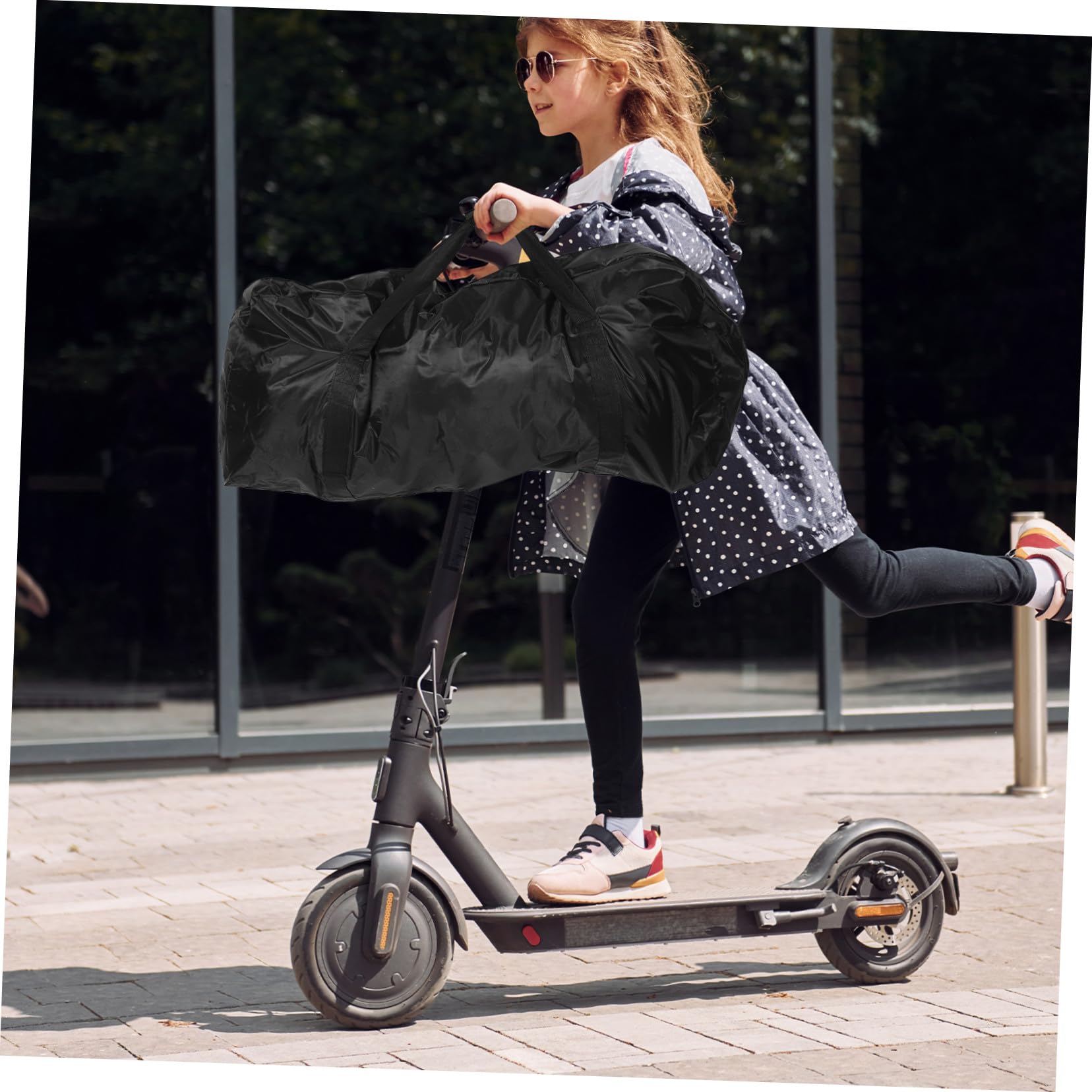 Sacoche de Transport pour Trottinette Électrique Étui de Rangement Oxford avec Poignée Portable Accessoire Pratique pour Organisation et Transport Extérieur