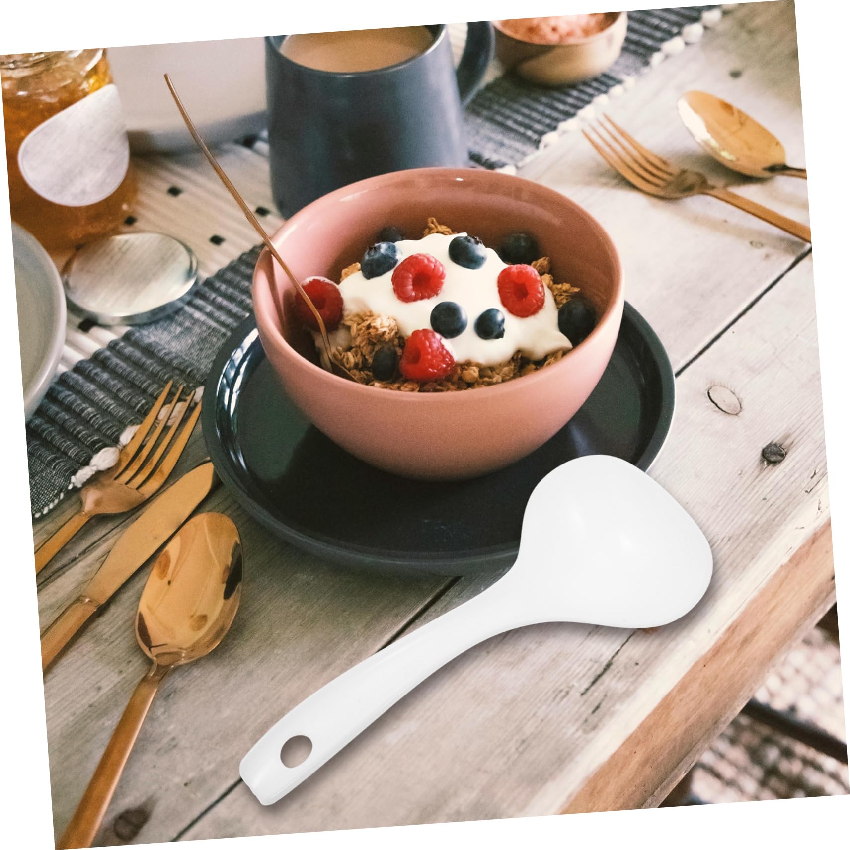 PRETYZOOM 30piezas Cuchara De Multifuncional Para Cocina Para Arroz y Porridge Diseño Ergonómico y Resistente