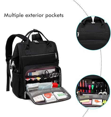 Miniatura 3 de Gatycallaty Mochila para enfermera, Negro-Gris, Mochila para enfermera