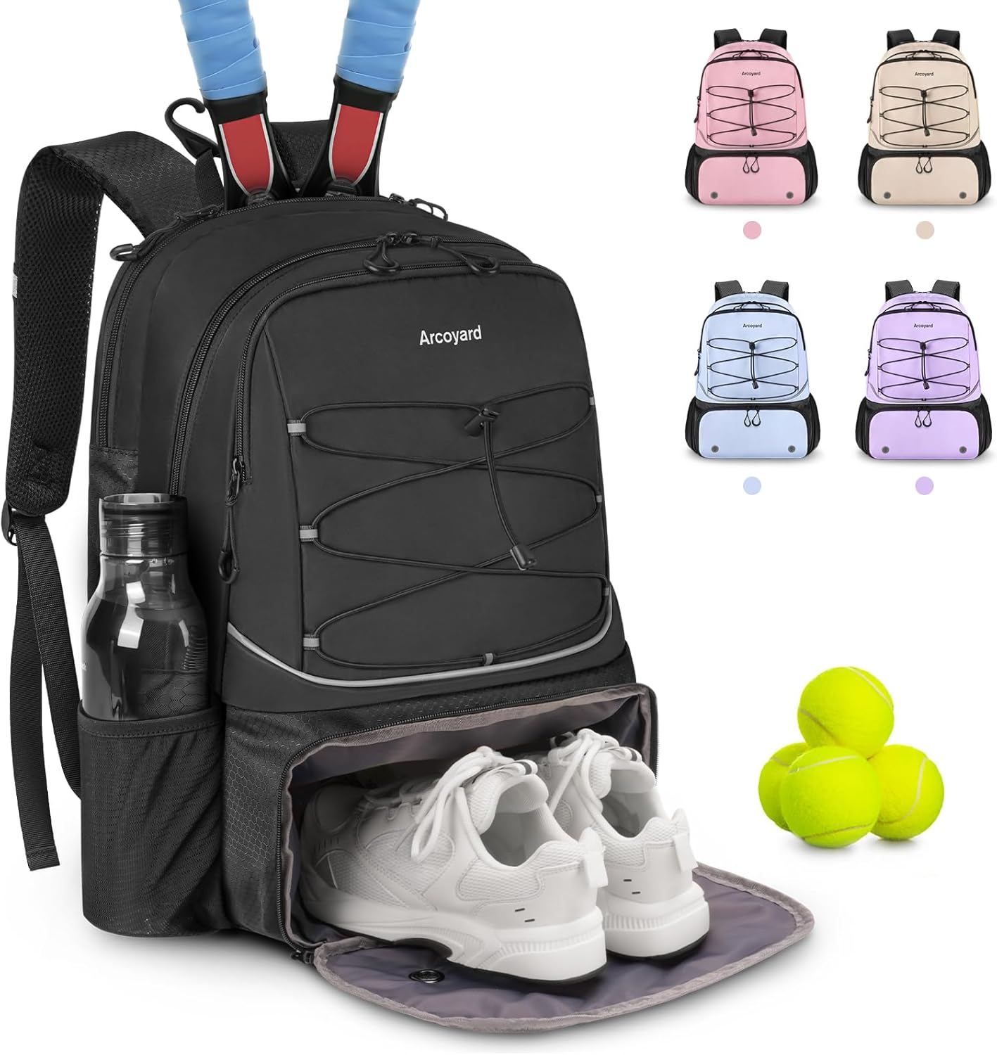 Tennis Backpack with Ventilated Shoe Compartment
