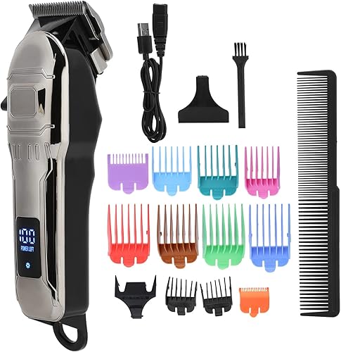 Miniatura 9 de Pilipane Professional USB Charging LED Display Electric Hair Clipper Trimmer Cutting Machine Styling Tool for Men Women Home Use ABS Material