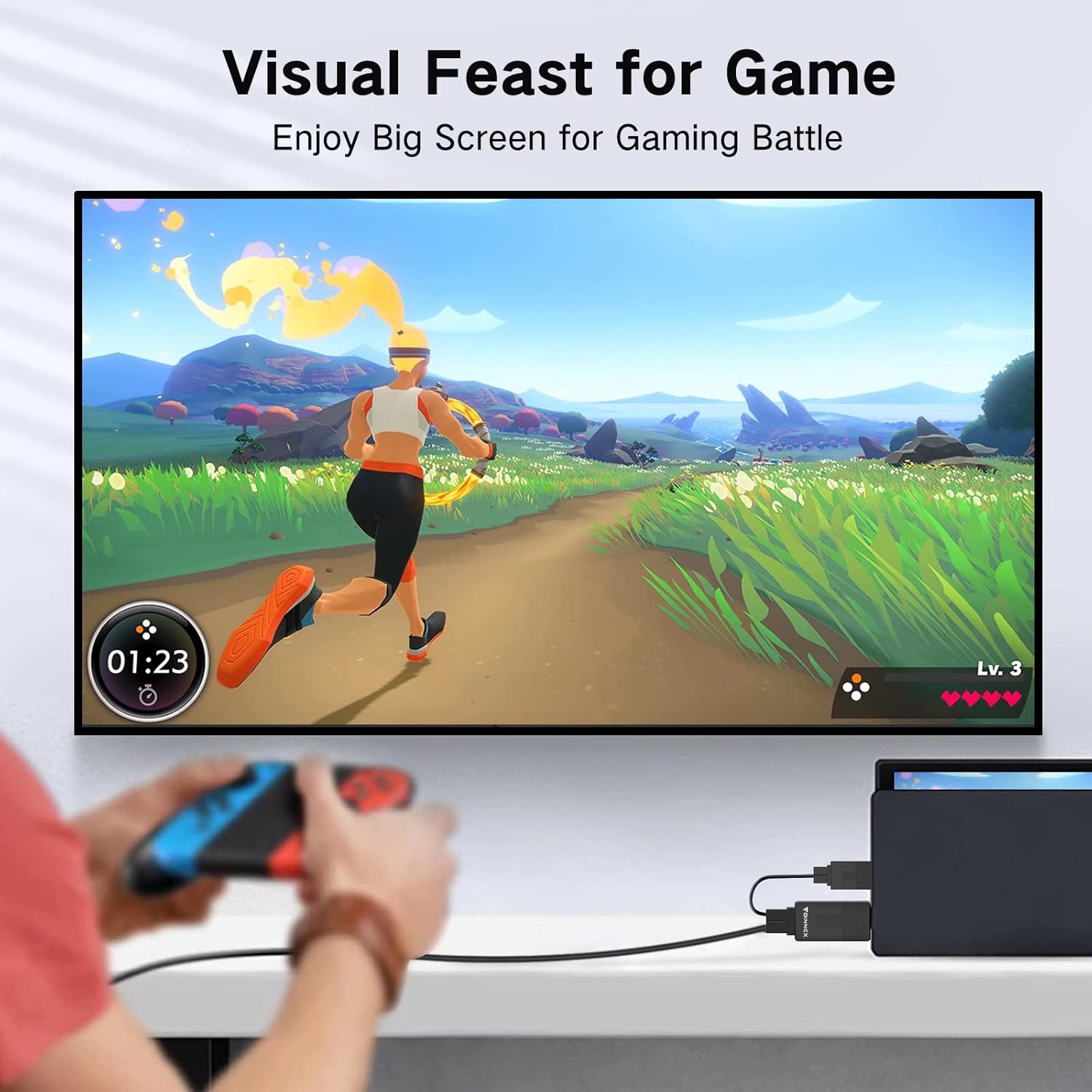 Gaming with HDMI to DisplayPort Cable
