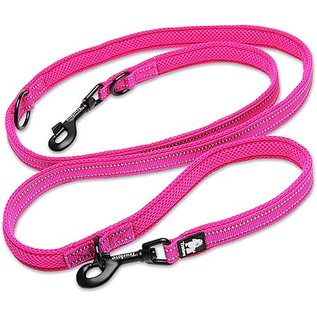 Amazon Cocomall 7in1多機能リード 日本授権店 True Love専門販売店 １本で色々使える7in1多機能 犬用リード ショルダーリード ダブルリード 犬リード 2頭引き リード １本で色々使える多機能リード 小型 中型 大型犬用リード 訓練リード ロングリード ペット用品