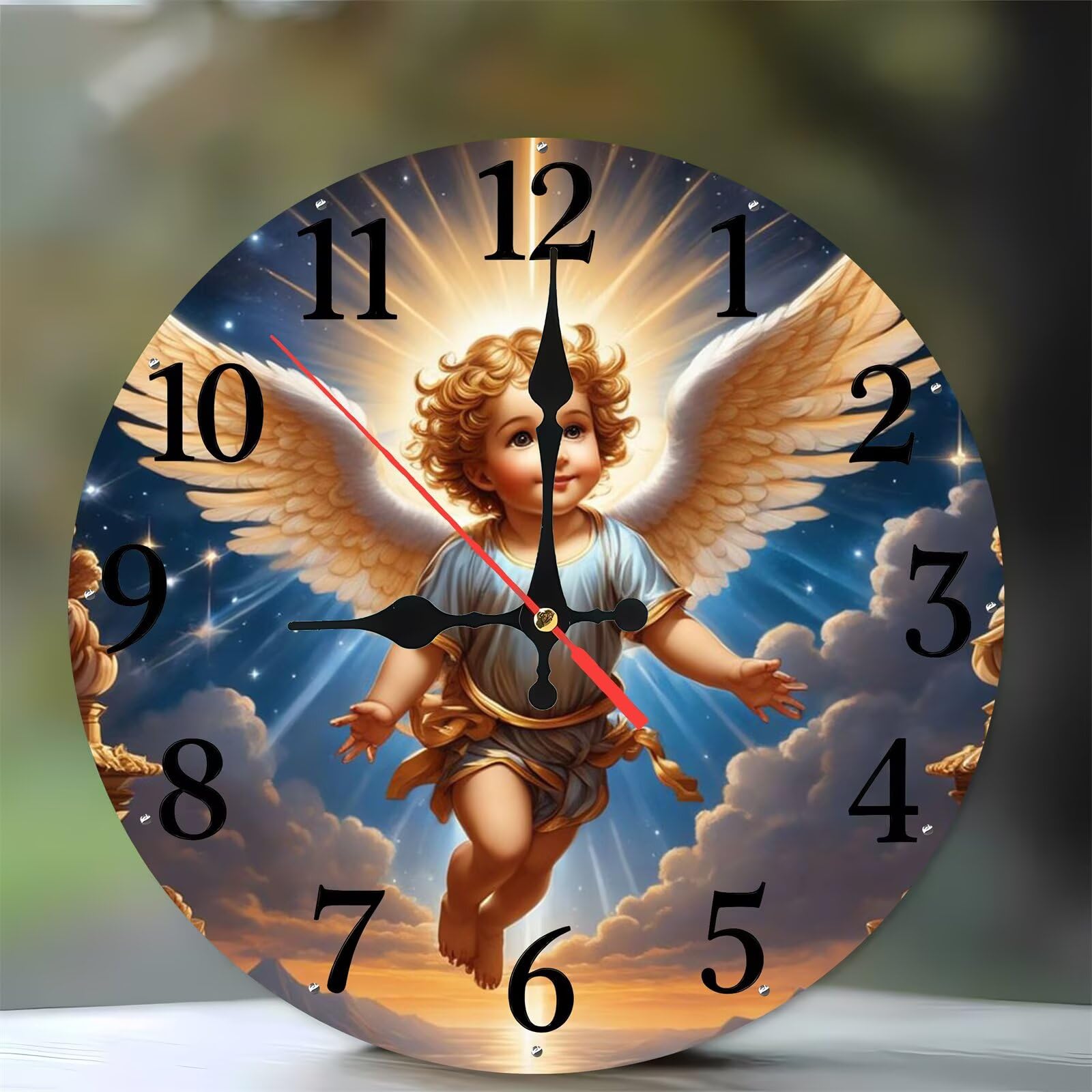 Horloge murale sans tic-tac silencieuse résolvant les bruits de cuisine