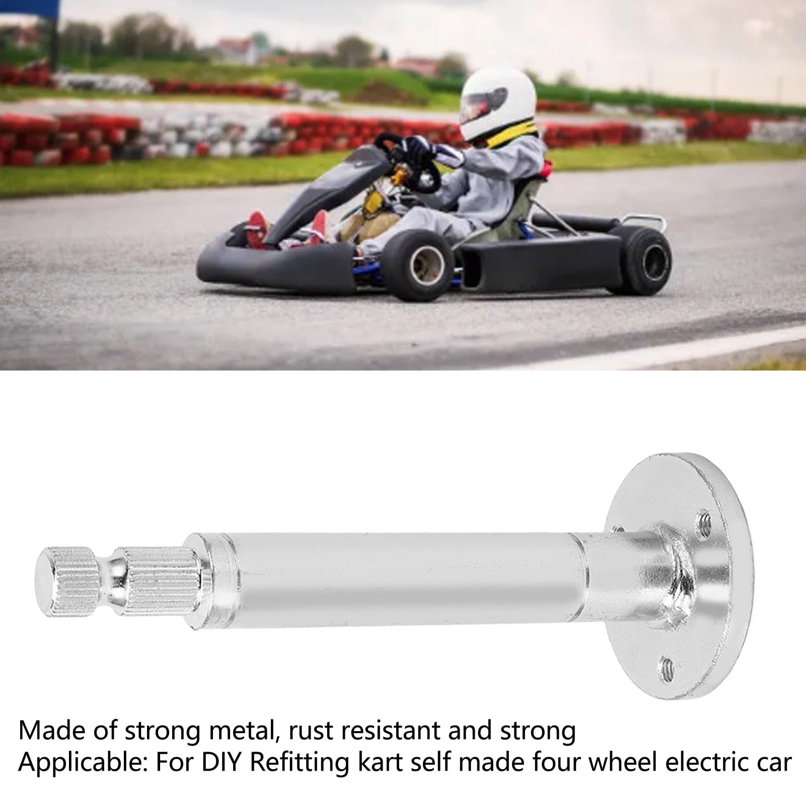 Albero del Servosterzo, 55mm 30T Go Kart Mozzo Dell'albero del Volante Base a 3 Fori Per Refitting Fai-da-te Kart Auto Elettrica a Quattro Ruote Fatta in Casa