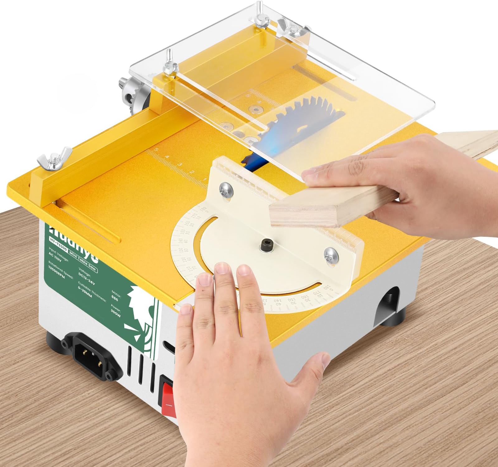 Proxxon Table Saw Fet for Precision Cuts Adjustable Blade, Extendable Table, Low Noise Motor