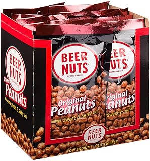 Original Peanuts - Sweet & Salty Bar Nuts - Gluten Free, Kosher, Low Sodium, On The Go Packaged Peanut Snacks Made In The USA - 5.5oz Individual Bags (Pack of 12)