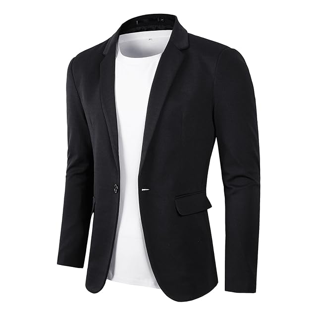 Beninos Mens Casual Blazer Suit Jackets Lightweight Sports Coats One Button