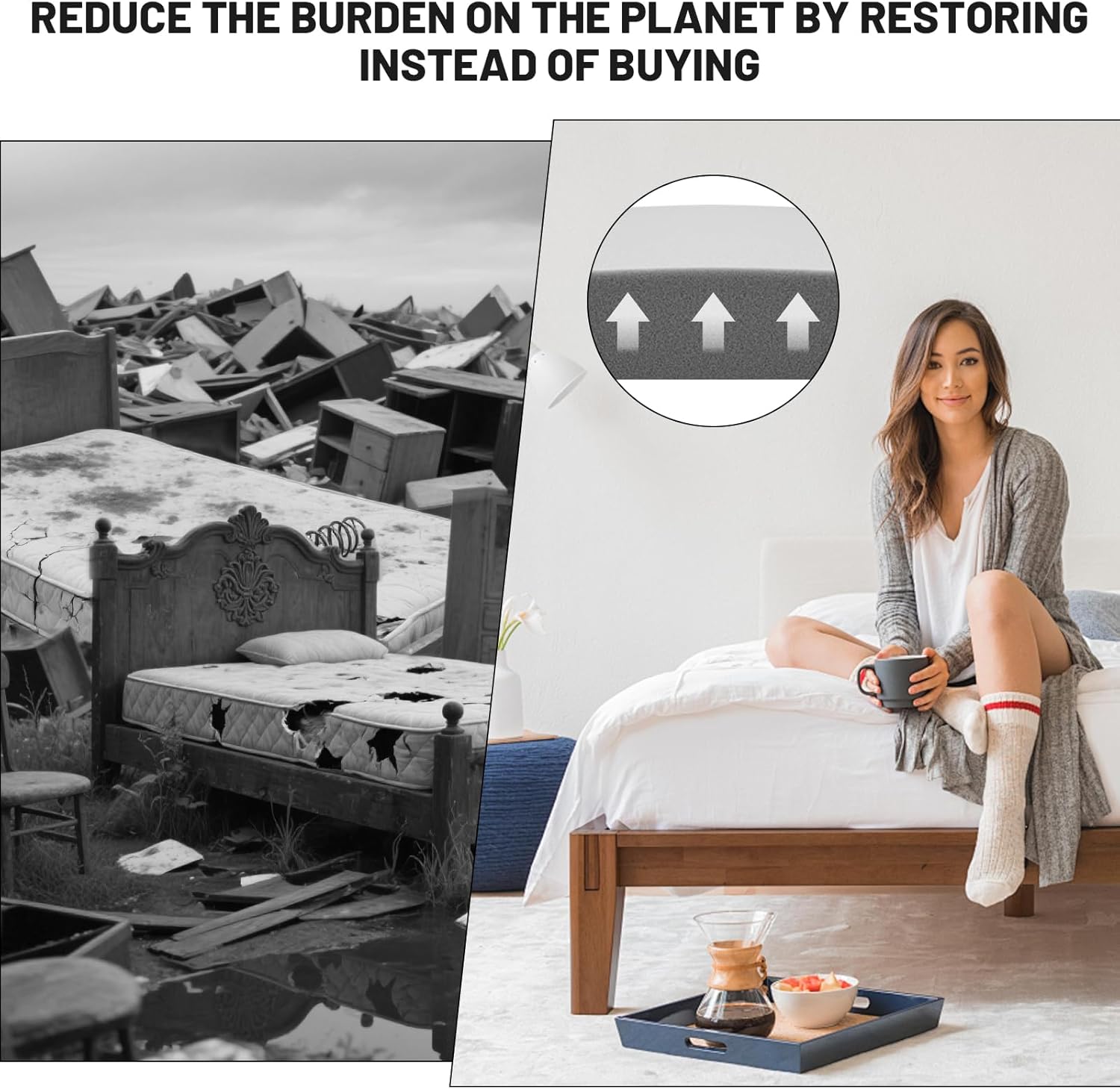 Sagging Mattress Support, Under Mattress Board to Fix Sinking Bed, 40D High-Density for Sagging Bed Repair, Firm Support Corrector Pad for Queen King Twin XL, 60x24x2 Inches, Pack of 1