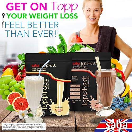 Miniatura 4 de Saba ToppFast™ Batido nutricional - Mezcla científica de proteínas, hierbas, vitaminas, minerales y antioxidantes, 30 porciones