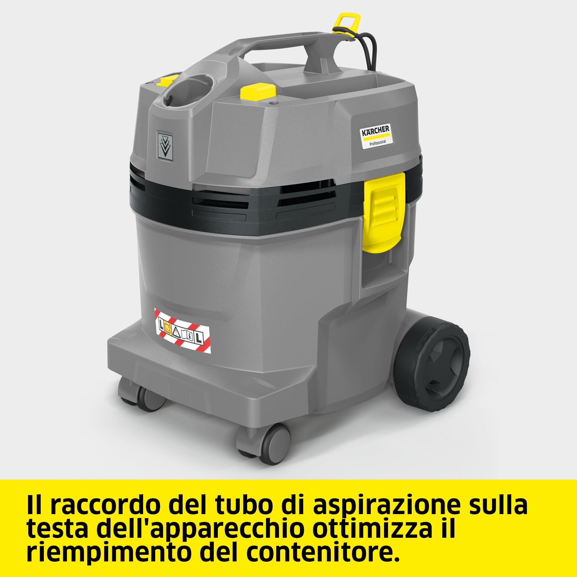 KÄRCHER aspiratore solidi-liquidi NT 22/1 Ap L, max. 1300 W, contenitore : 22 l, tubo di aspirazione: 1,9 m, ugello pavimento bagnato/asciutto (300 mm), bocchetta fessure