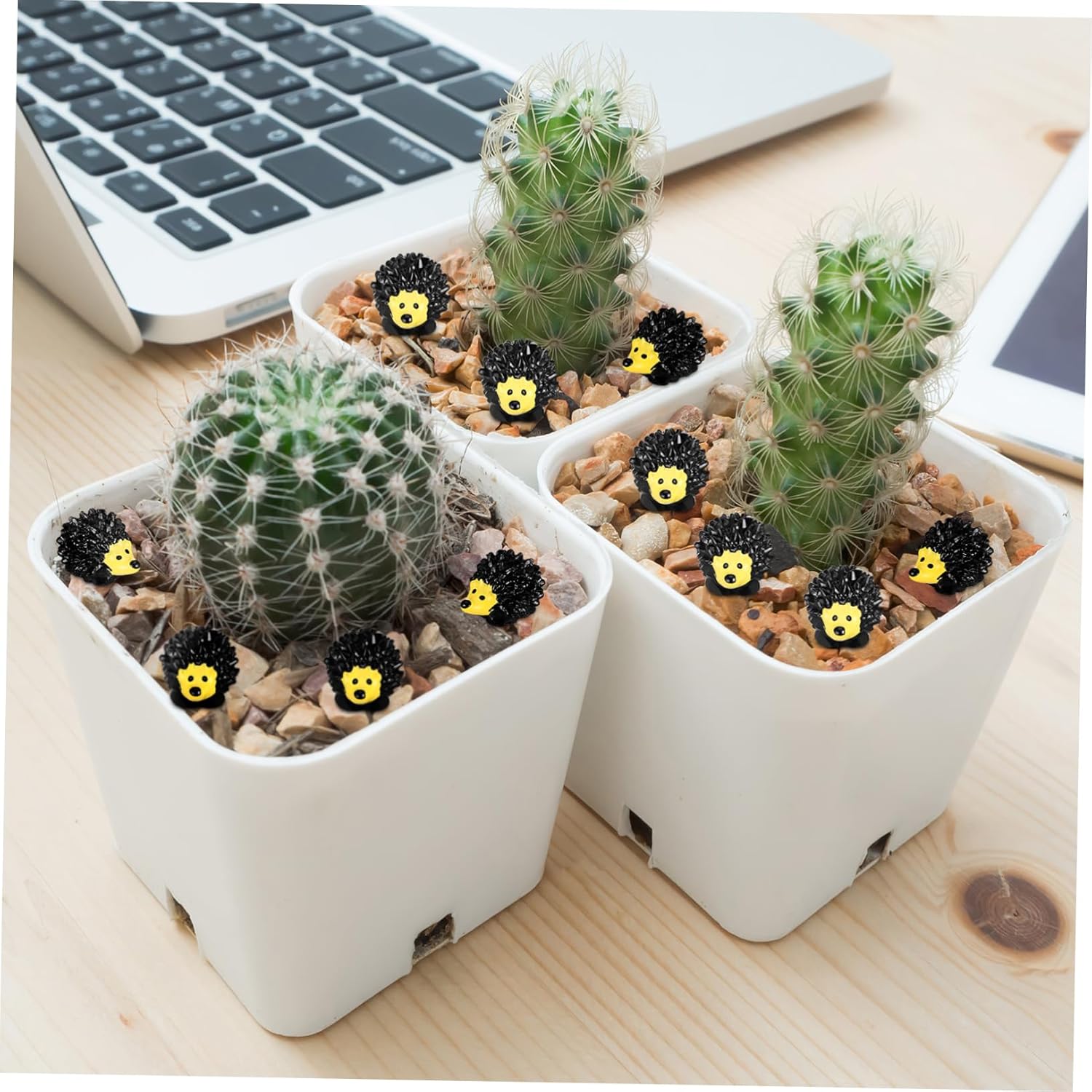 INOOMP 20pcs Hedgehog Decoration Mini Landscape Decor Potted Plants Ornaments for Garden Home Decor