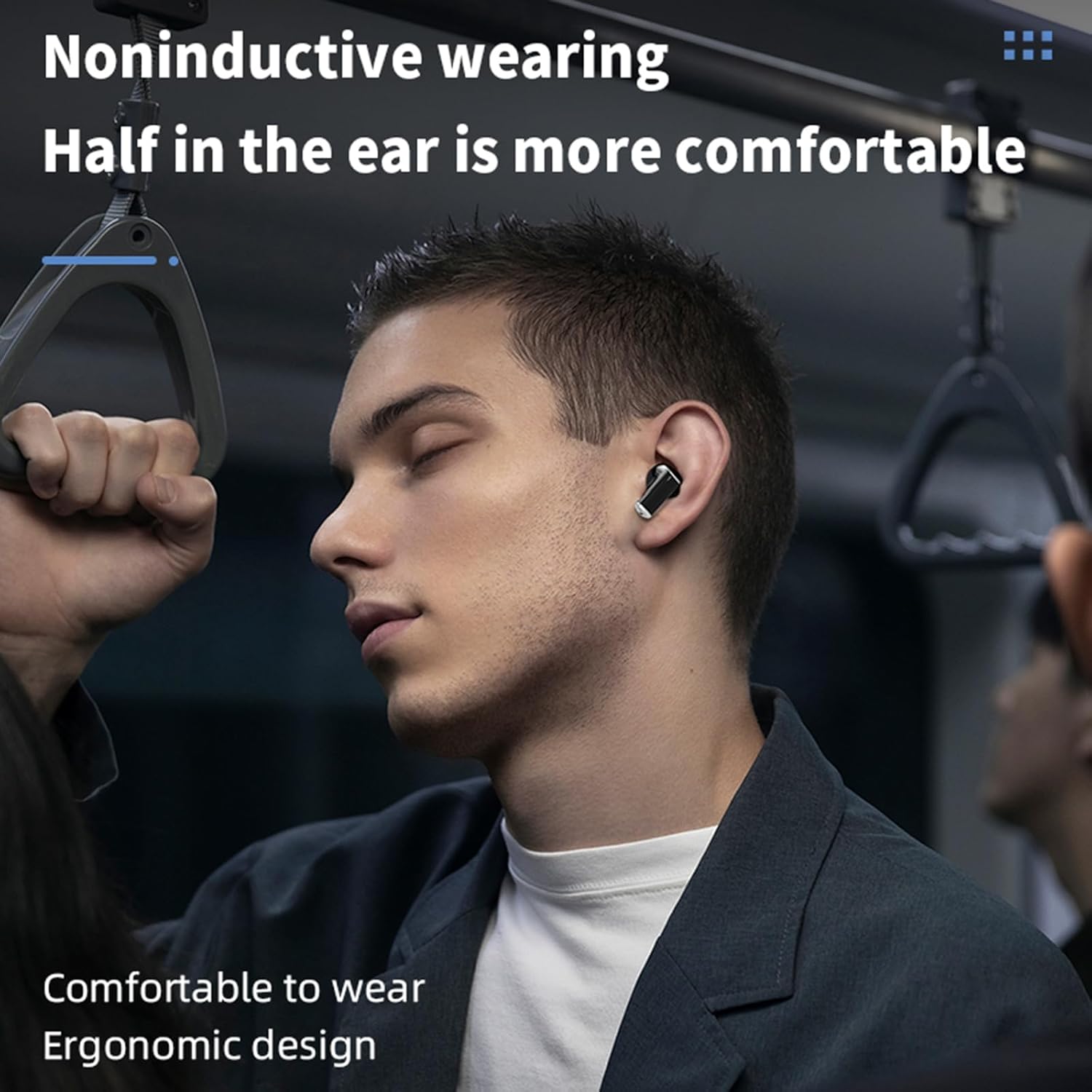 Xmenha Small Touch Screen TWS Bluetooth Earbuds - Wireless Blue Tooth Earphones for iPhone & Android