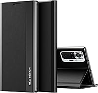 Vista 1 de CCSmall for Xiaomi Redmi Note 10 4G (NOT 5G) Bracket Pagnetic Leather Cover for Xiaomi Redmi Note 10S TPU Shockproof Protection Flip Phone Case for