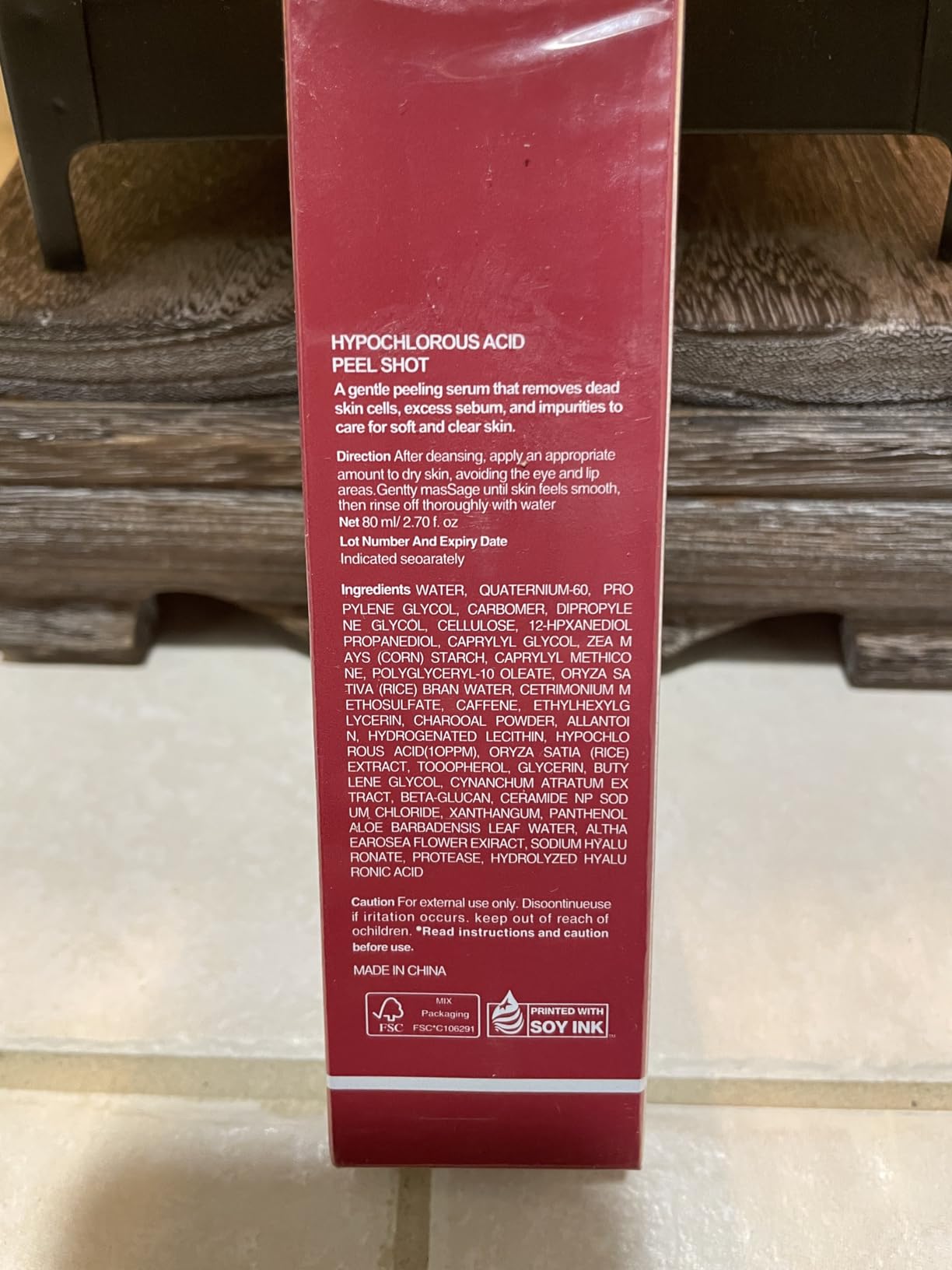 YKJHCSL Gentle Exfoliating Rice Essence with Hypochlorous Acid for Face and Body - For Smooth Skin & Pore Refinement - Enriched with Rice Extract - All Skin Types - 80ml