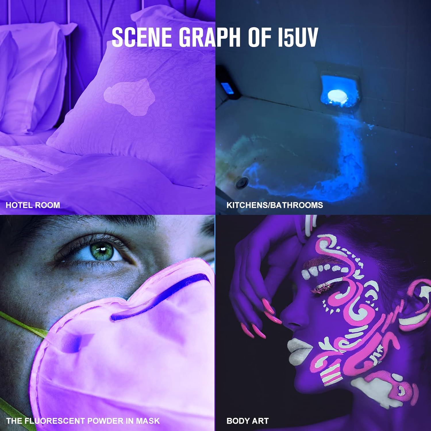 OLIGHT I5UV EOS UV Flashlight, 365nm Keyring Light Ultraviolet Handy Detector Light Available for Pet Stains,Hunting Scorpions, AA Alkaline Battery (Included)