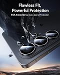 ESR for Samsung Galaxy S26 Ultra Camera Lens Protector, Individual Lens Protectors, 9H+ Tempered Glass with Aluminum Edging, Ultra-Thin Case Friendly, 1 Set, Black