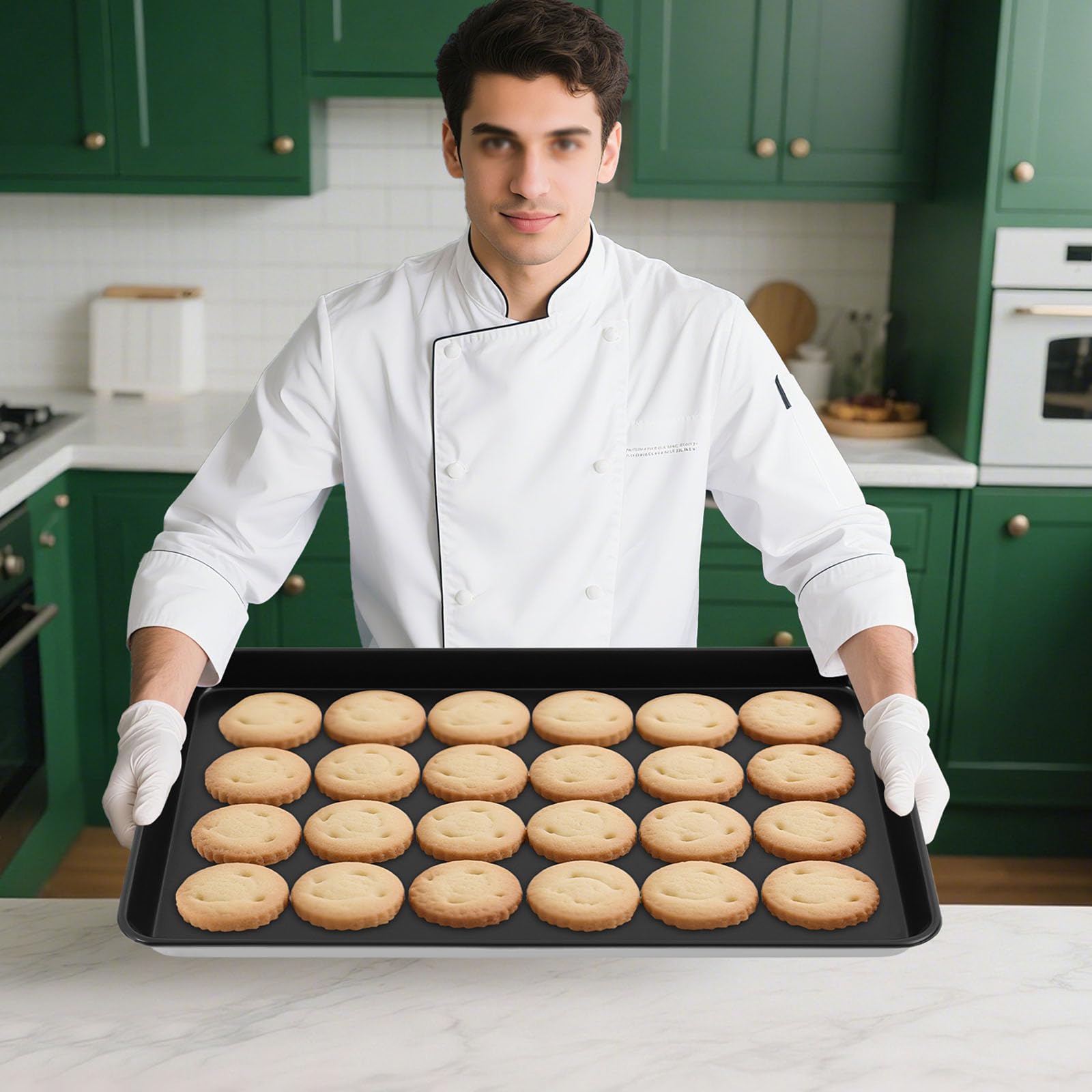 Molde para horno de cocina, antiadherente, color negro | Adecuado para hornear pasteles y pan en la cocina, resistente al calor, fácil de desprender del molde