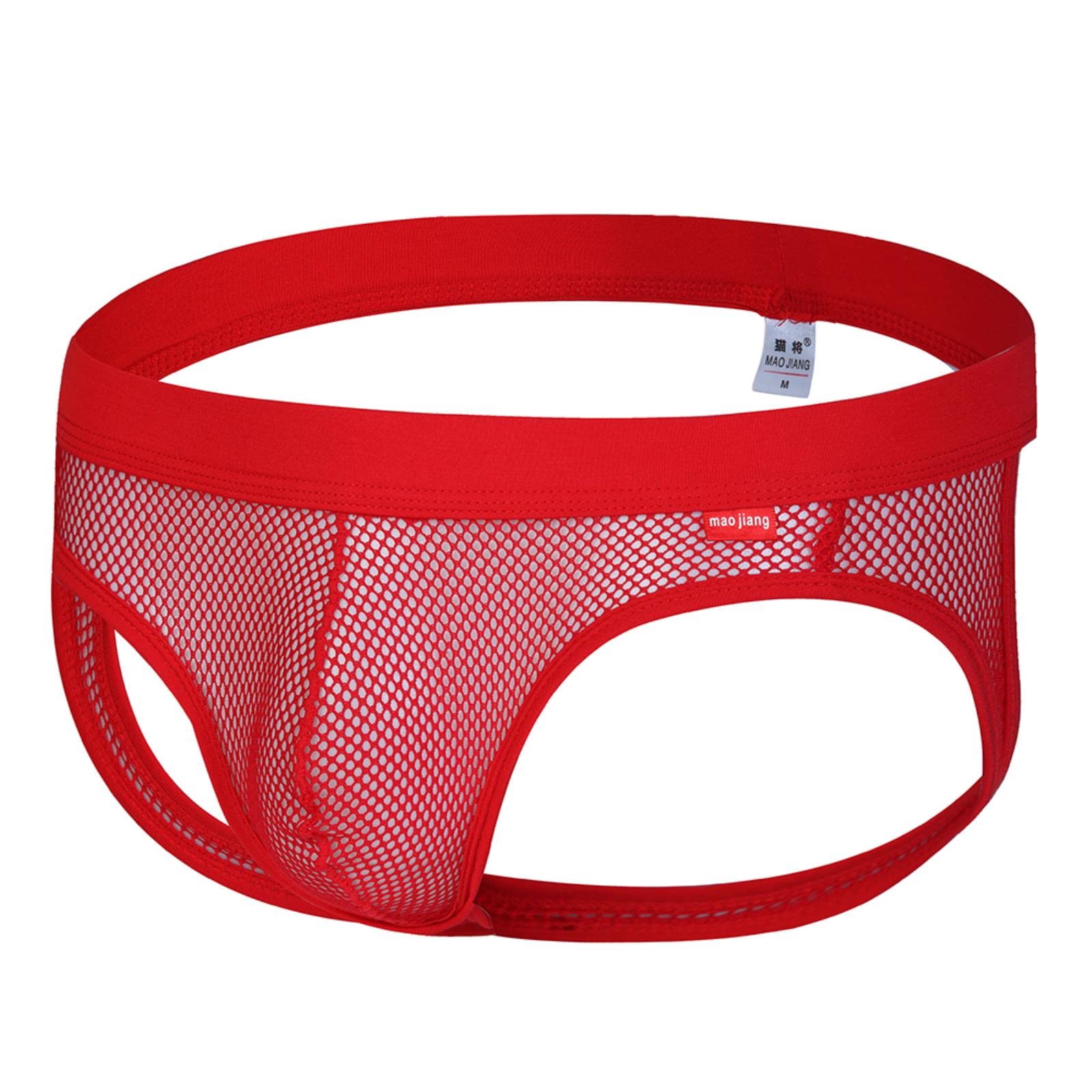 Bretelles transparentes en maille pour homme - Noir, XL