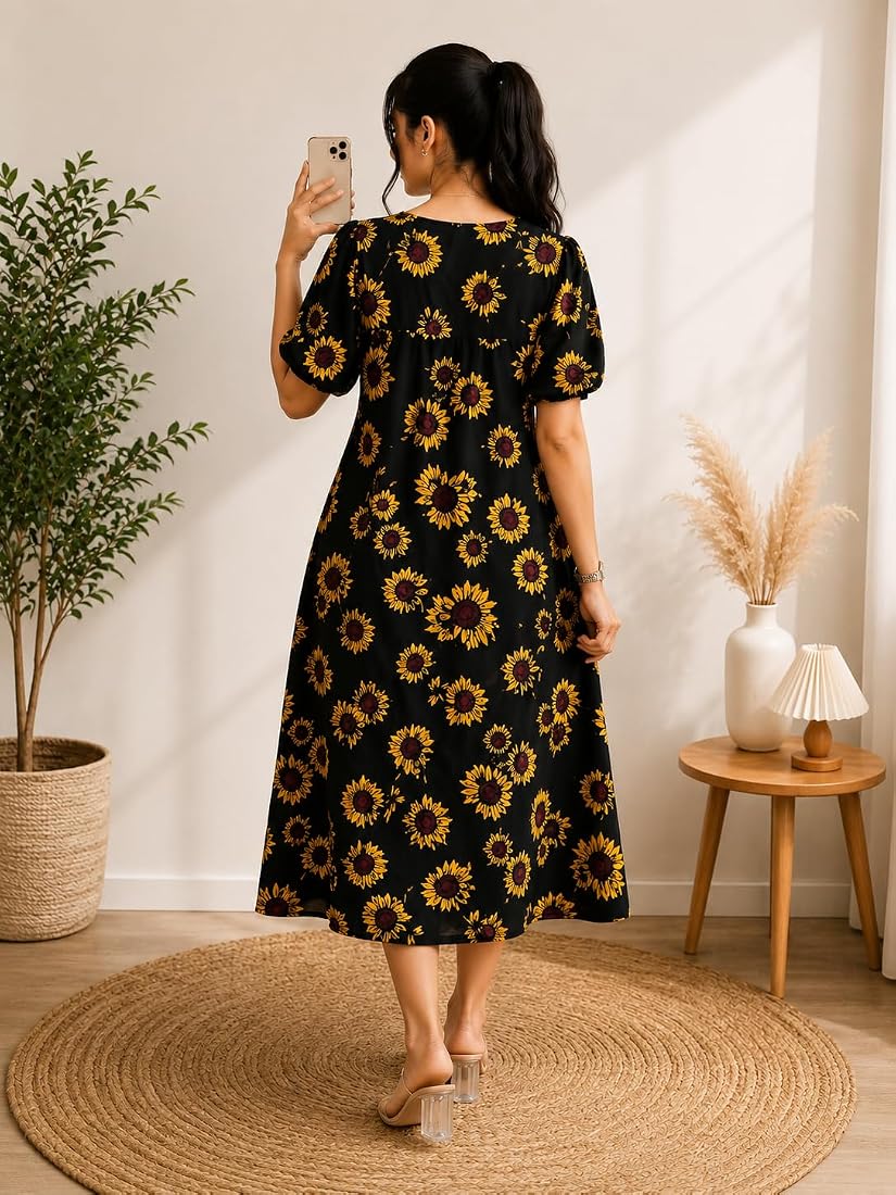 one piece a line dress Buy Buy Navy Blue Handspun