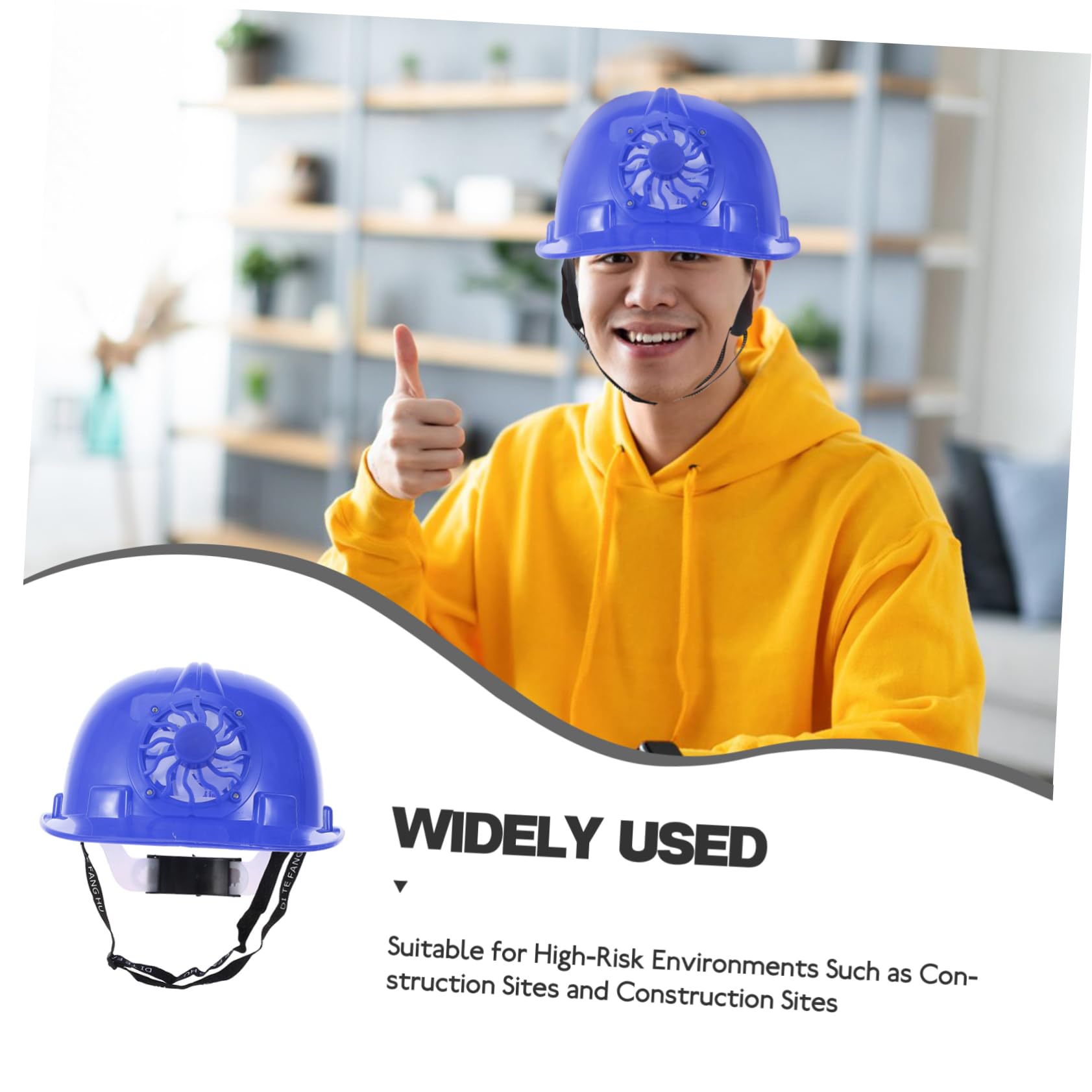 CLISPEED Casco Sicurezza con Ventilatore Solare Protezione Affidabilper Lavori Edili e Design Traspirante per Comfort Ottimale