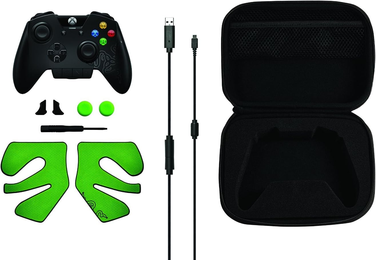 Razer Wildcat - eSports Customizable Premium Controller for Xbox One and Windows 10 PC - 4 Programmable Buttons (Renewed)