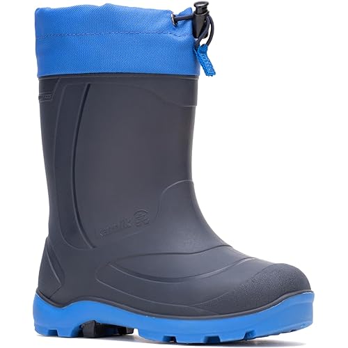 Kamik Snobuster 1 Kids’ Snow Boots, Waterproof, Thermal Liner & Adjustable Snow Collar