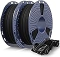 SUNLU PETG Filament 1.75mm 1kg, Fast Printing up to 600mm/s, Dimensional Accuracy ±0.2mm, 2 Spools of 0.5kg (2x Black)
