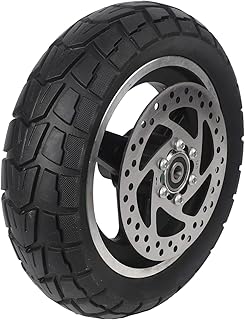 Off Road 10 Zoll Vollreifen 70656 5 Komplettrad mit Scheibe für Roller Einsatz (Reifen + Scheibenbremsen)