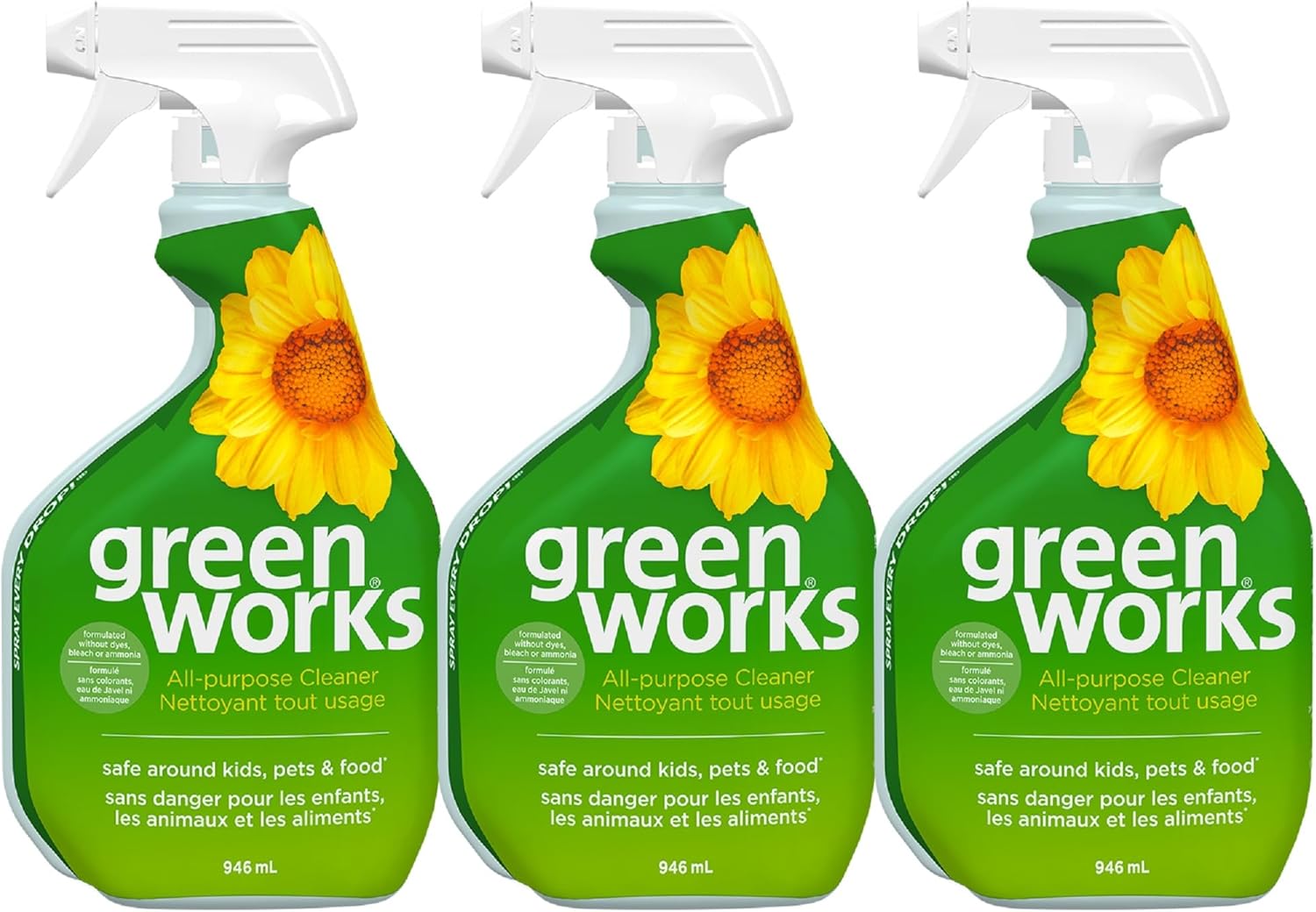 Clorox Green Works AllPurpose Cleaner, 946 mL, MultiPack of 3 Sprays