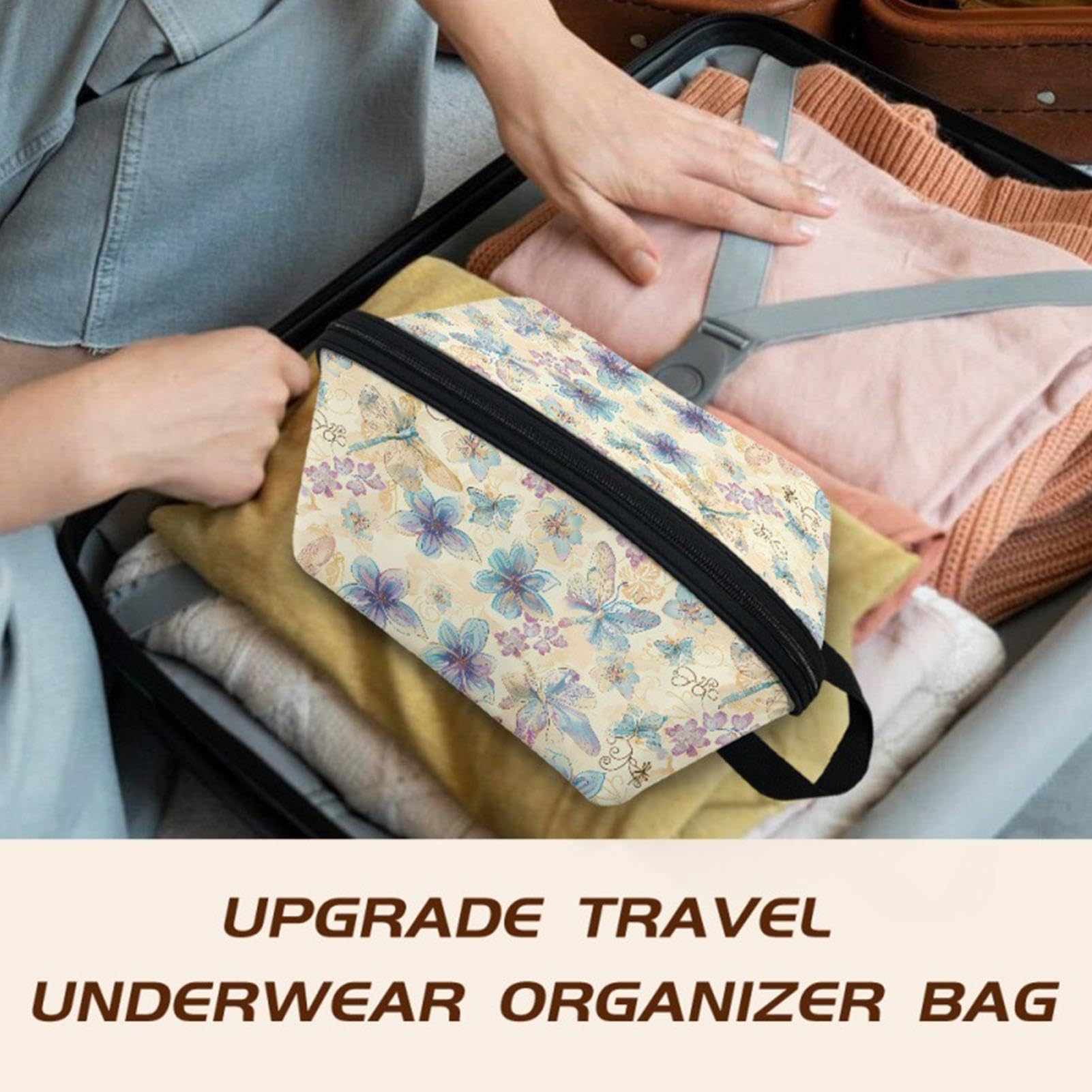 Borsa organizer da viaggio per biancheria intima, borsa portatile