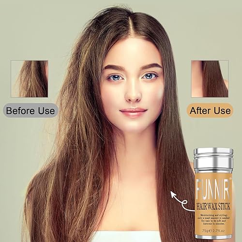 Miniatura 4 de Barra de cera para el cabello (paquete de 3) para cabello liso, encrespado y control de bordes