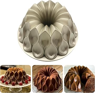 Charlotte Cake Mold Aluminium Kitchen Accessories Decoration Round Christmas Wedding Family 3D Charlotte Cake Pan Crown shape