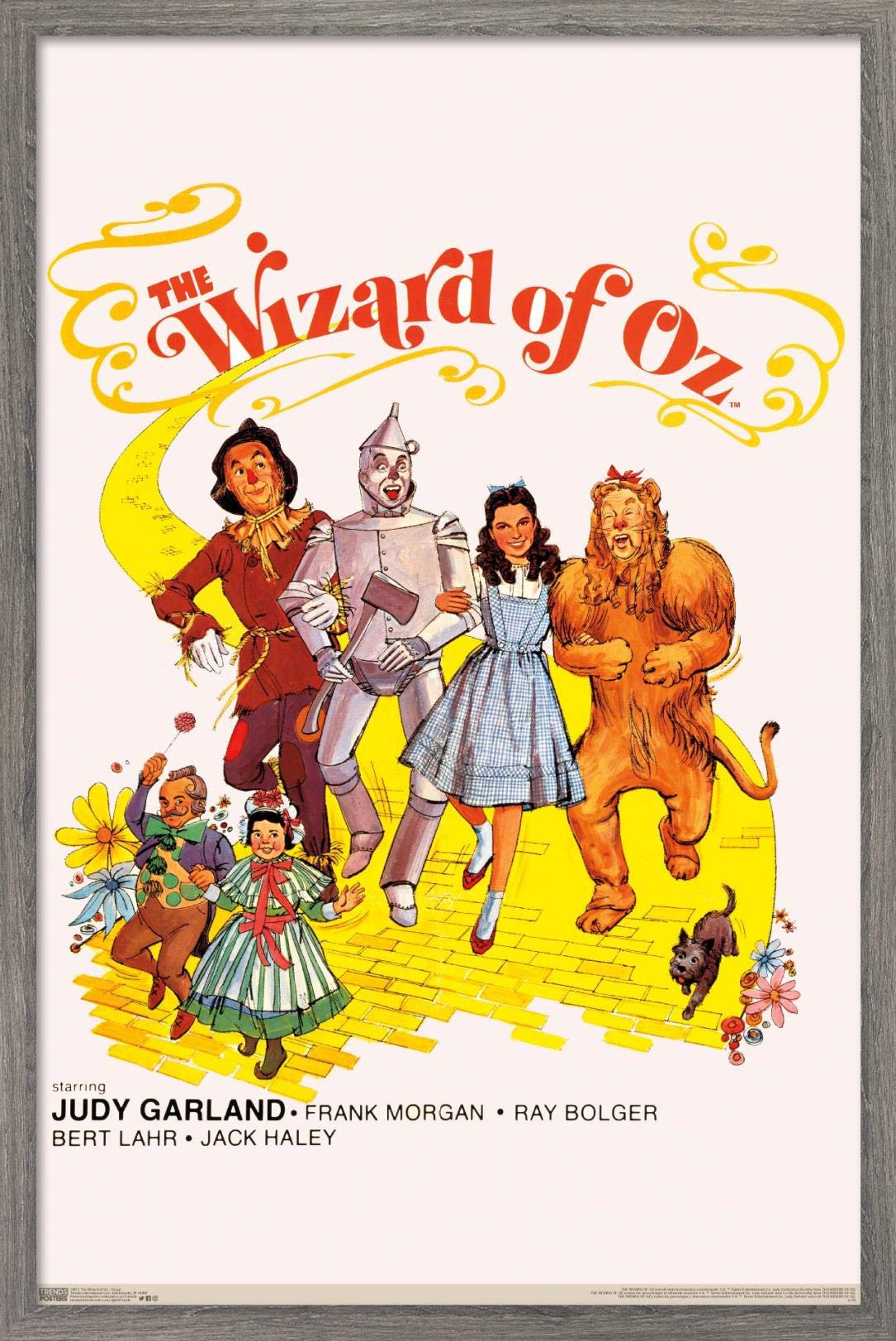 Trends International The Wizard Of Oz - Group Wall Poster, 22.375" x 34", Barnwood Framed Version
