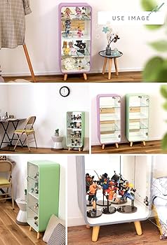 パレットライフ フィギュアケース ホワイト 4段 コレクションケース Amazon.co.jp: パレットライフ フィギュアケース 4段