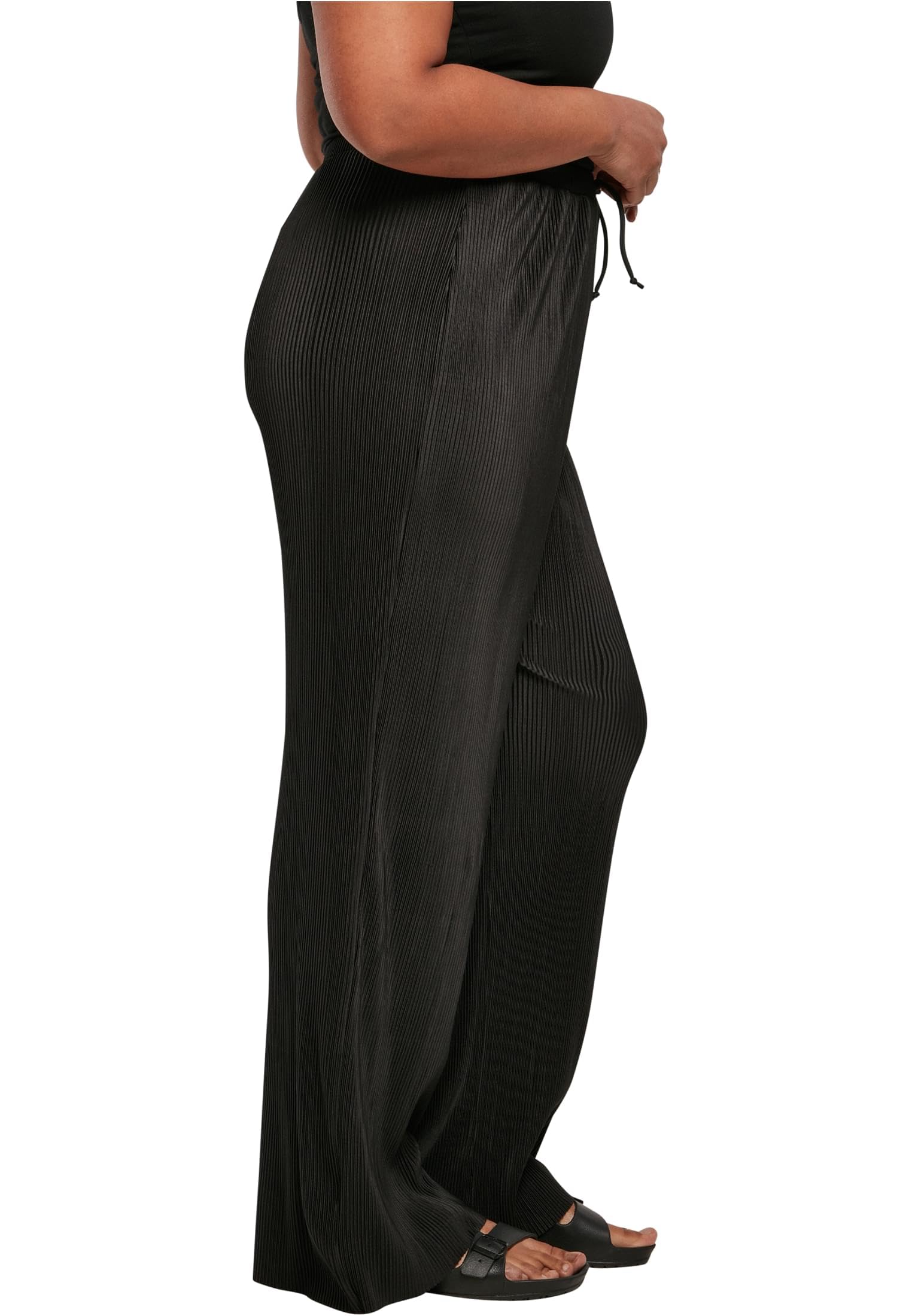 Urban Classics Damskie Spodnie Plisowane - Spodnie Kobiety