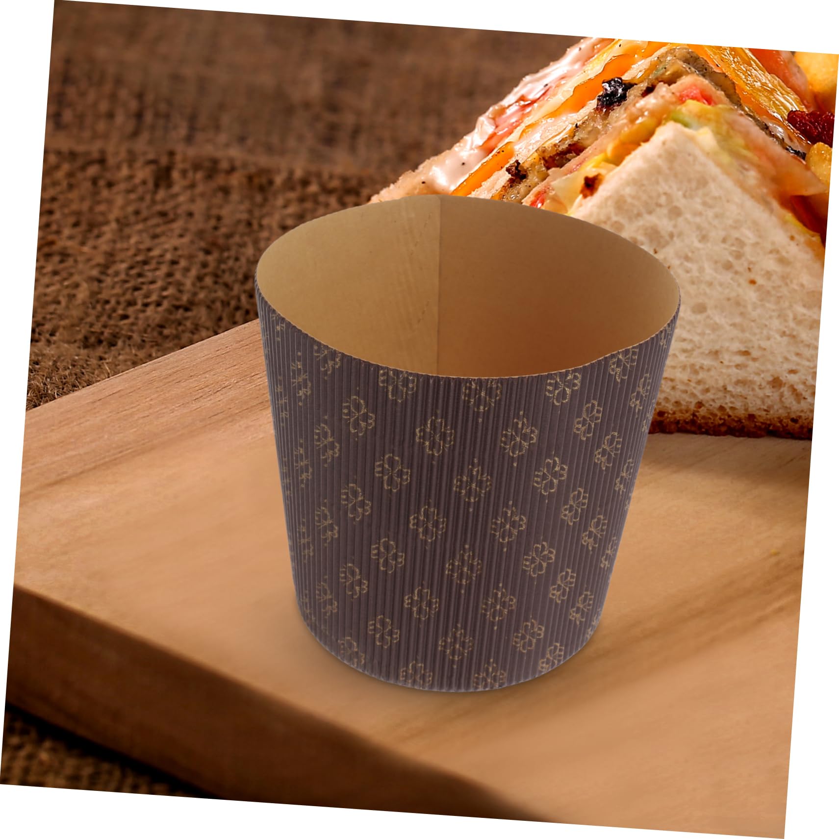 Mipcase Moldes para Muffins y Capacillos para Cupcakes de Papel Marrón, Impermeables y Fáciles de Usar, 25 Piezas para Ocasiones de Repostería y Panadería